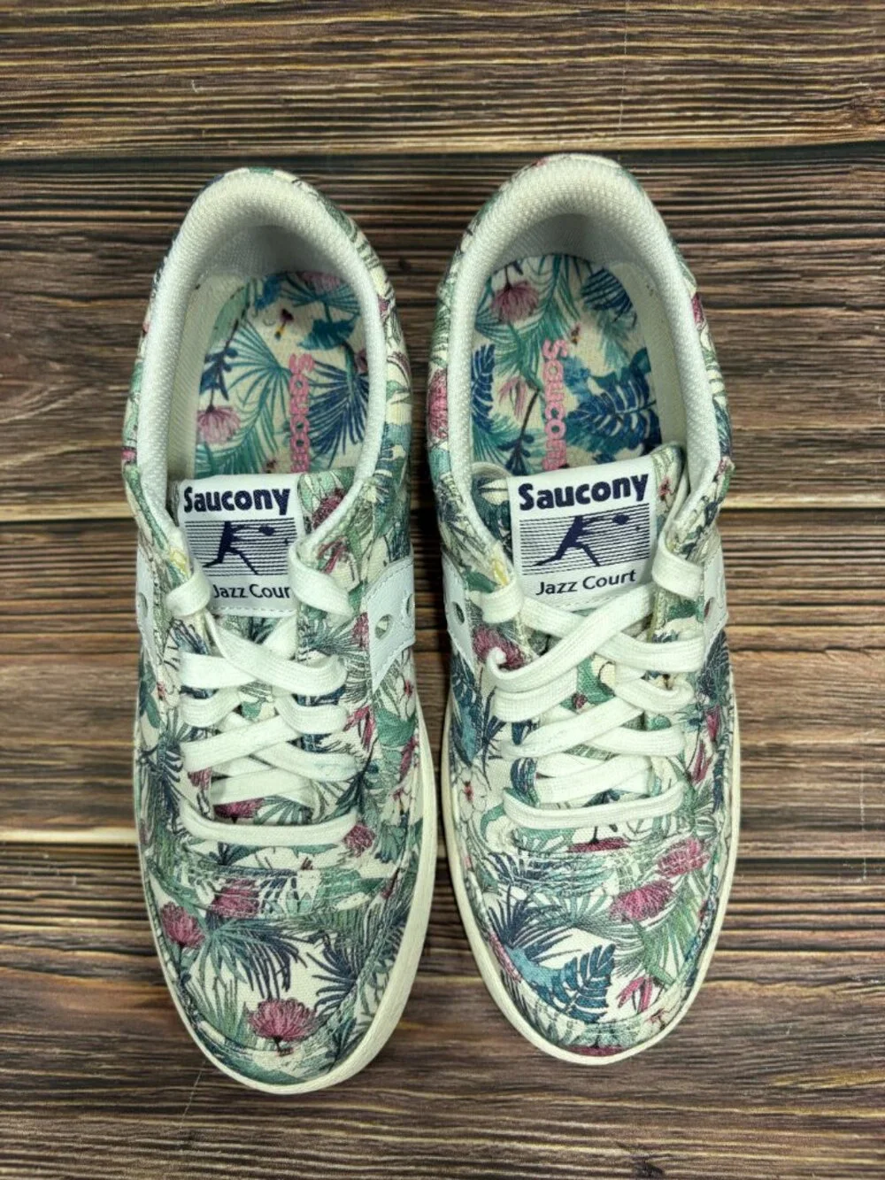 Saucony Jazz Court Floral Women's Lace Up Shoes Size 8‎